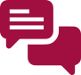 Conversation bubble icon Conversation bubble icon