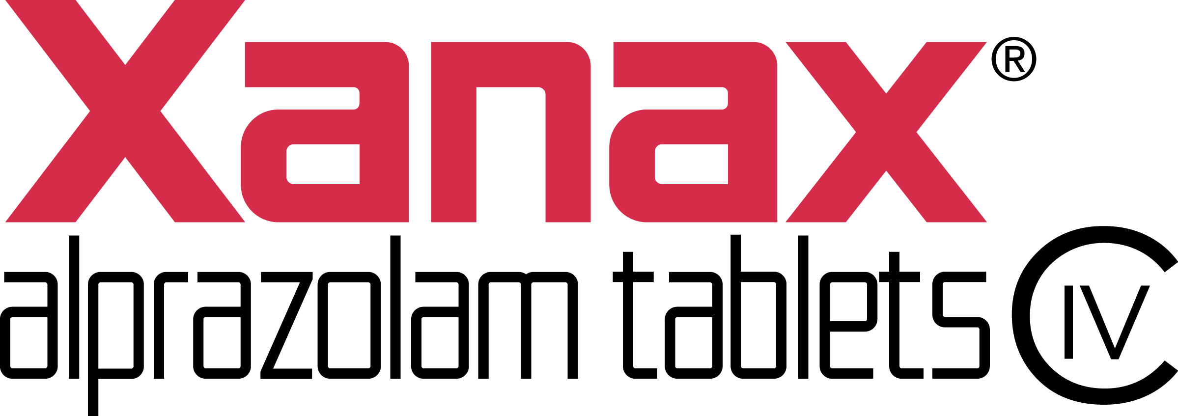 XANAX® alprazolam tablets CIV logo