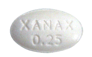 0.25 milligram XANAX® alprazolam tablets CIV pill
