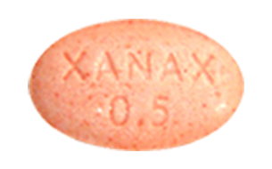 0.50 milligram XANAX® alprazolam tablets CIV pill
